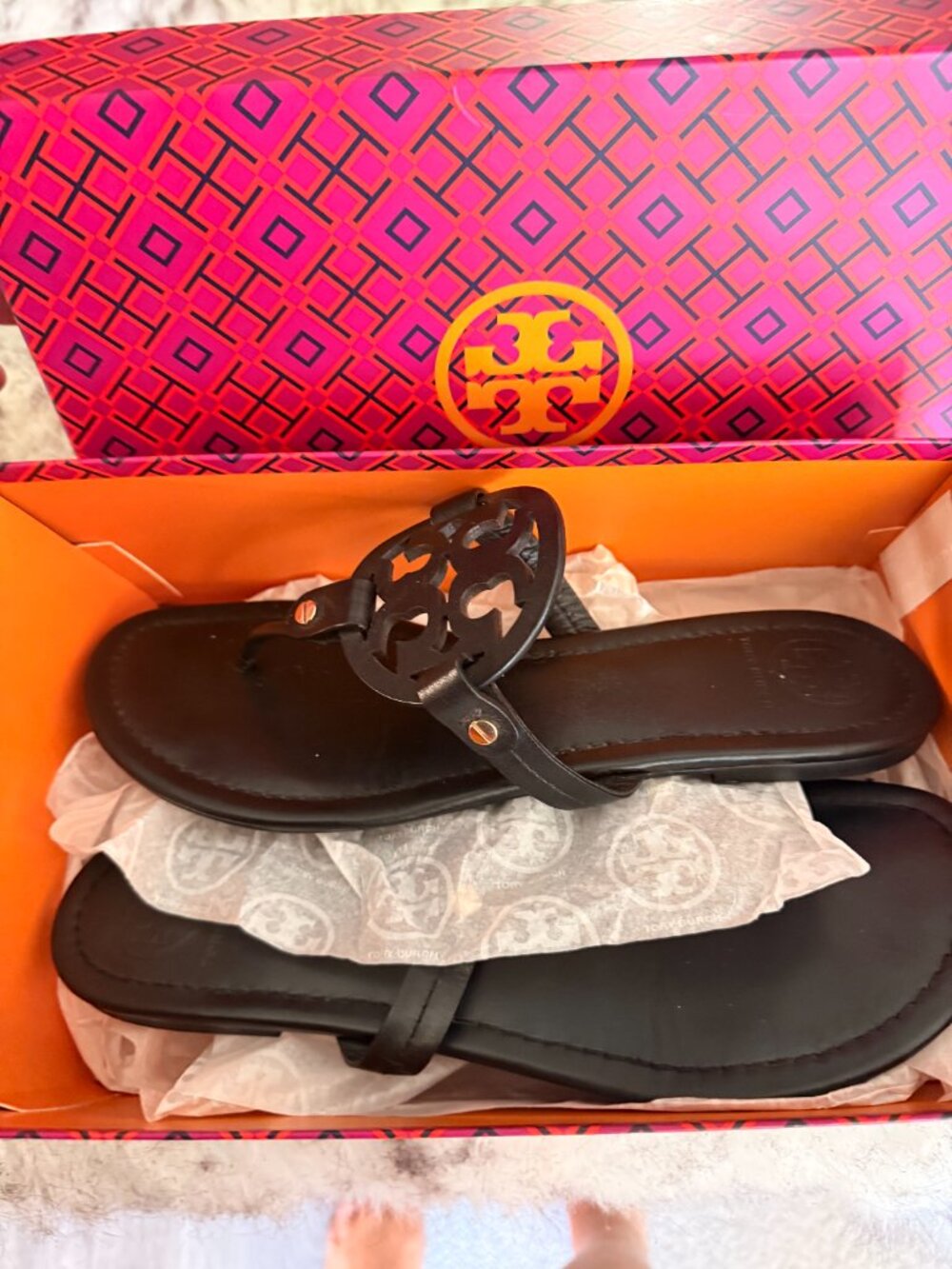 Tory Burch Miller Sandal sz 10.5 with box